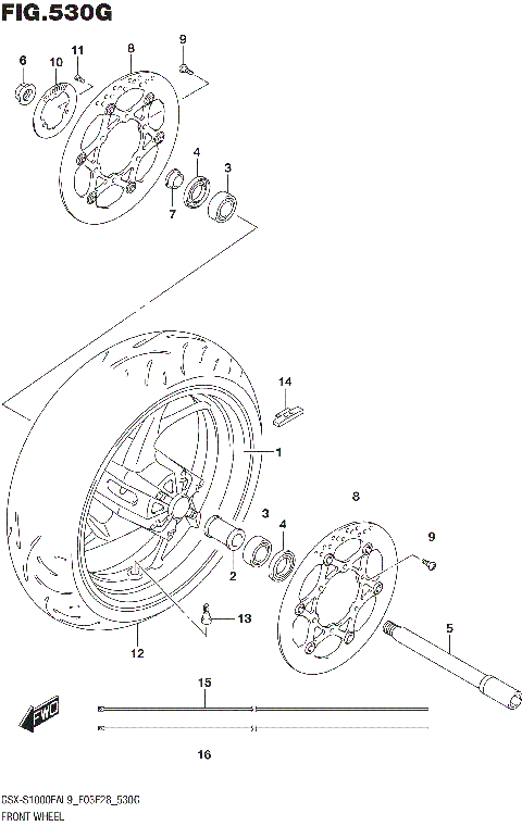 FRONT WHEEL (GSX-S1000FZAL9 E03)