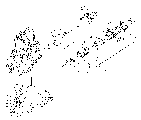 ENGINE AND RELATED ASSEMBLY [73339]
