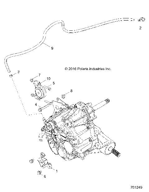 DRIVE TRAIN, MAIN GEARCASE MOUNTING- Z19VHA57B2/E57BM (701249)