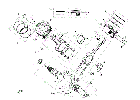 CRANKSHAFT ASSY & PISTON