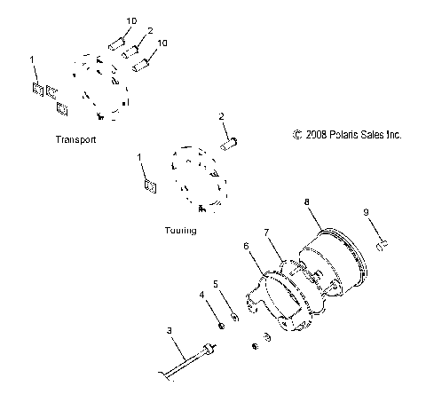 ELECTRICAL, SPEEDOMETER and INDICATOR LIGHTS - S09NT5BS/BE/BSF/NU5BS/BE (49SNOWSPEEDO09TRLTRG)