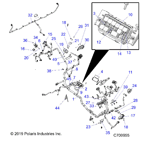 ELECTRICAL, WIRE HARNESS - R20RRE99F1/F9/FK/S99C1/C9/CK/F1/F9/FK (C700341)