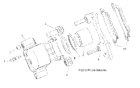 BRAKE CALIPER, FRONT - R07RF68AD/AF (4999203249920324C05)