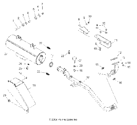 EXHAUST SYSTEM - R07RB50AA/RH50AA (49RGREXHAUST07500)