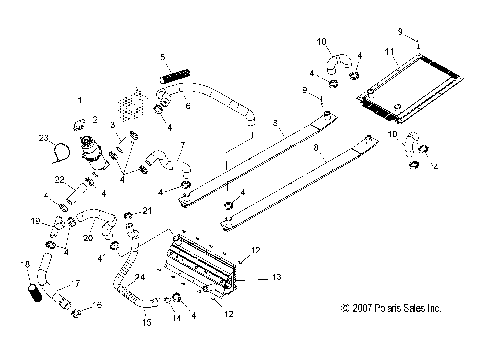 ENGINE, COOLING SYSTEM - S09MX6FE (49SNOWCOOLING08600RR)