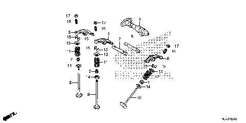 CAMSHAFT@VALVE (RR.)