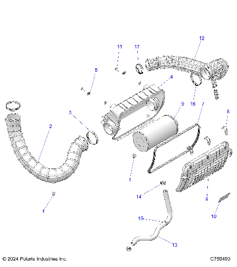 ENGINE, AIR INTAKE SYSTEM - Z25NEB99A4/B4 (C750490)