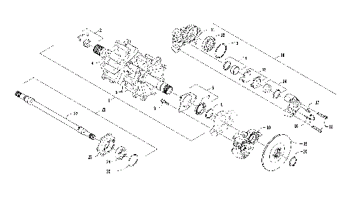 DRIVE TRAIN SHAFTS AND BRAKE ASSEMBLIES [104347]