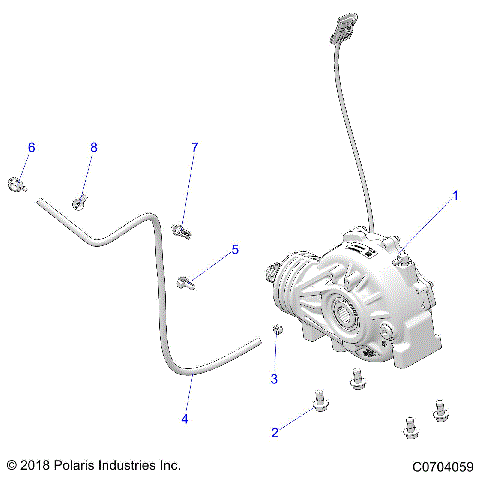 DRIVE TRAIN, FRONT GEARCASE MOUNTING - G22GAP99AM/BM (C0704059)