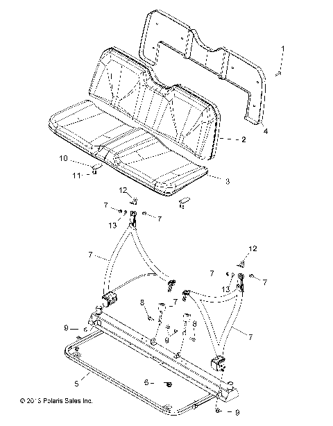 BODY, SEAT - R14RH45AA (49RGRSEAT14400)