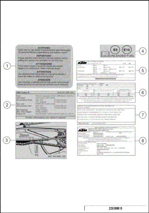 TECHNIC INFORMATION STICKER