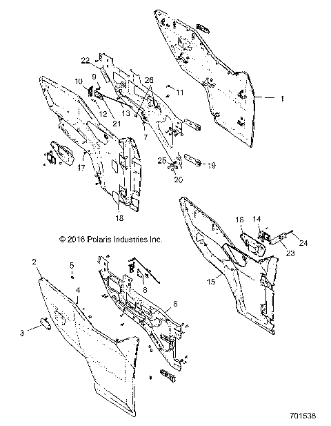 BODY, DOORS, FRONT - R17RHE99AU (701538)