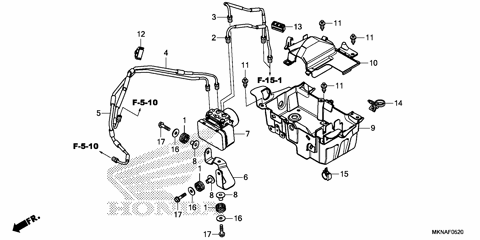 ABS MODULATOR@TRAY