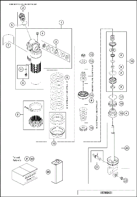 SHOCK ABSORBER DISASSEMBLED