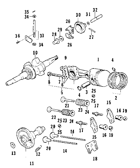 PISTON AND CRANKSHAFT ASSEMBLY [74858]