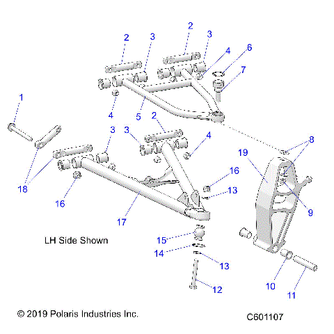 SUSPENSION, CONTROL ARMS and SPINDLE - S21CED5BSL/BSU/BEL (C601107)