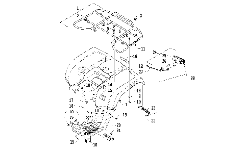REAR RACK, BODY PANEL, AND FOOTWELL ASSEMBLIES [100273]