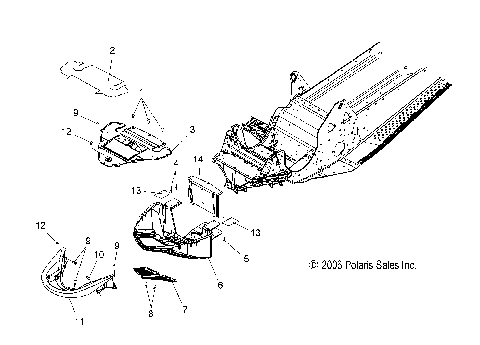 BODY, NOSEPAN and FRONT BUMPER - S08PK6FS/FE/PM6FS/FE (49SNOWBUMPER600RMK)
