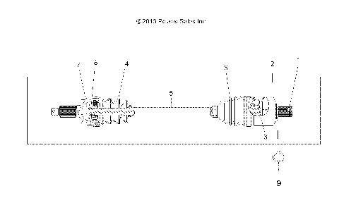 DRIVE TRAIN, DRIVE SHAFT, FRONT - A15SVA85HD (49ATVSHAFTDRIVE13SP550)