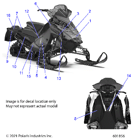 BODY, DECAL, RED SIDE PANEL W/BLACK ACCENT - S22TDL6KSA (601652)