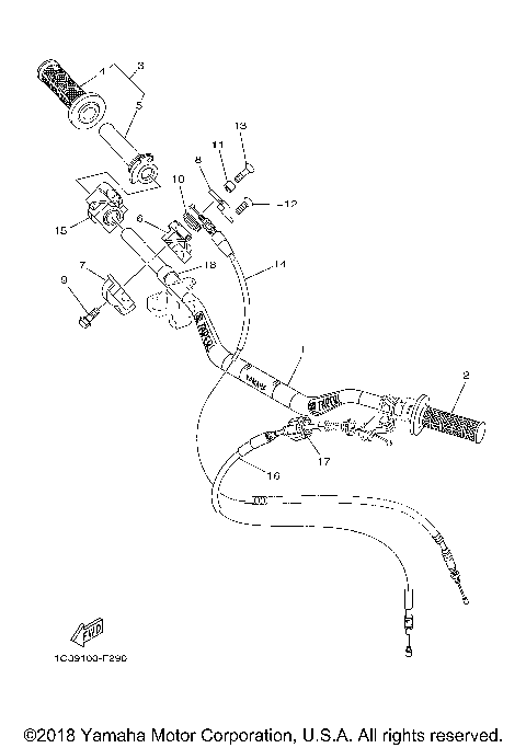 STEERING HANDLE CABLE