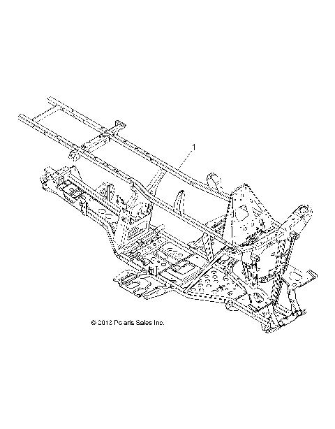 CHASSIS, FRAME - A14MX5ETH (49ATVFRAME14570UTE)