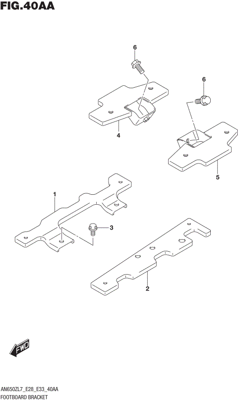 FOOTBOARD BRACKET