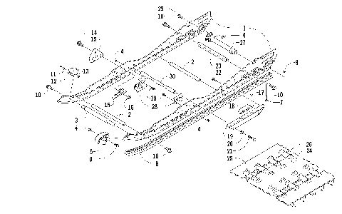 SLIDE RAILS AND TRACK ASSEMBLY [87062]