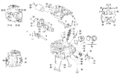 CYLINDER HEAD AND CAMSHAFT/VALVE ASSEMBLY [93972]