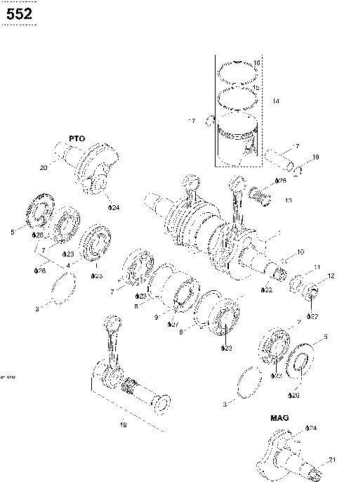 01- Crankshaft 552