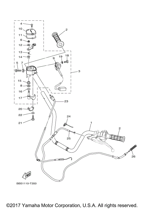 STEERING HANDLE CABLE