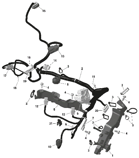 01- ROTAX - Engine Harness And Electronic Module