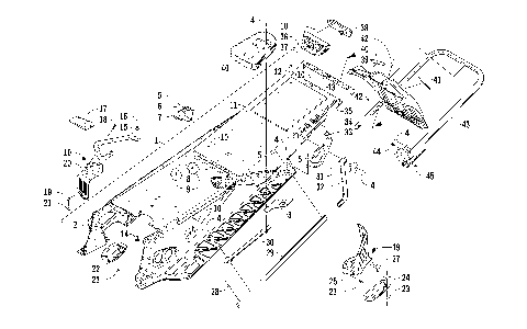 TUNNEL, REAR BUMPER, AND SNOWFLAP ASSEMBLY [98890]
