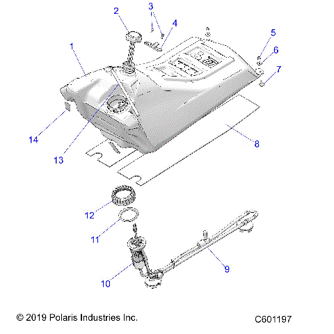 FUEL SYSTEM, FUEL TANK ASM. - S20CBA6GSL (C601197)