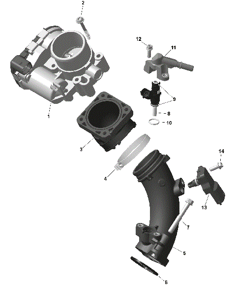 01- ROTAX - Air Intake Manifold And Throttle Body