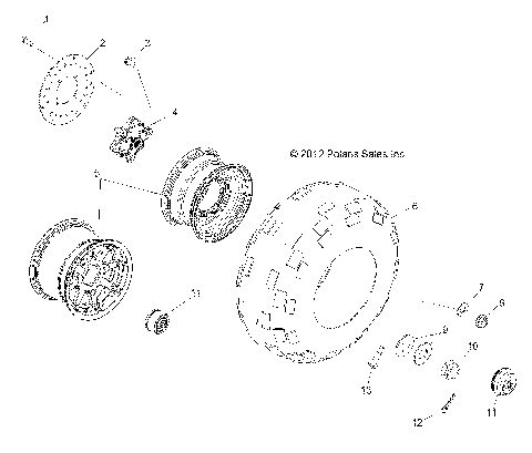 WHEELS, REAR - R13WH76AG/AR/EAH/EAI (49RGRWHEELRR13CREW)