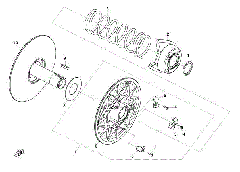 DRIVEN PULLEY (REAR)