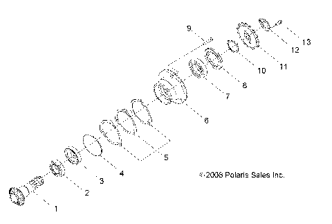 DRIVE TRAIN, GEAR SHAFT OUTPUT - Z16YAV17AB/AF/CAB/CAF (49RGRGEARSHAFT09RZR170)