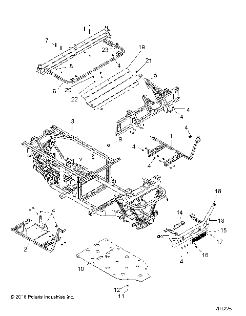 CHASSIS, FRAME and FRONT BUMPER - R16RMA57A1/A4/A9/L1/E57AS/EA9/HAR (701225)