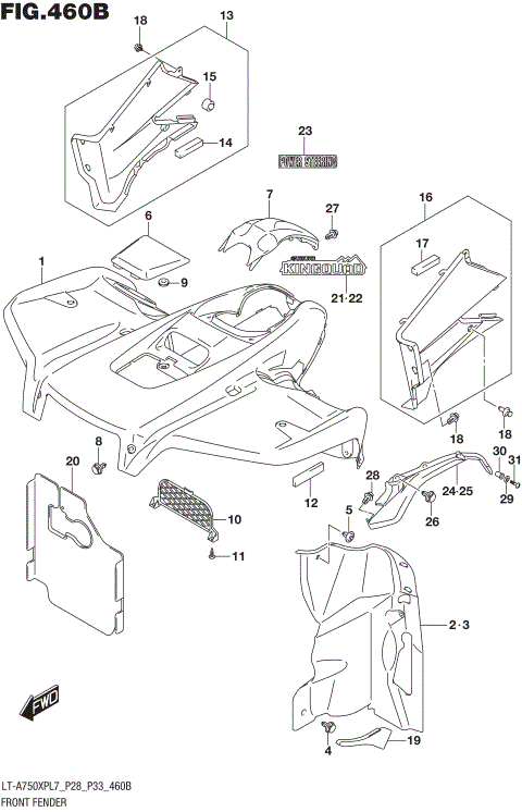 FRONT FENDER (LT-A750XPBL7 P28)
