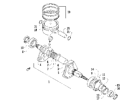CRANKSHAFT AND PISTON ASSEMBLY [87572]