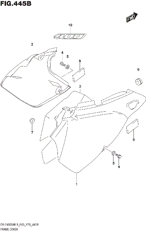 FRAME COVER (DR-Z400SML9 E28)