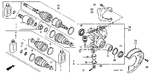 FRONT KNUCKLE@DRIVESHAFT