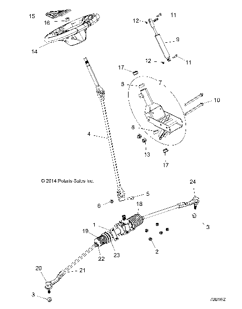 STEERING, STEERING ASM. - Z15VBA87AJ/LJ (700162)