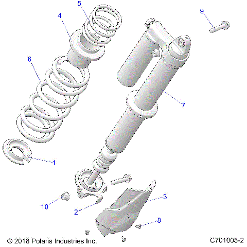 SUSPENSION, REAR SHOCK MOUNTING - Z20NAE92KL (C701005-2)