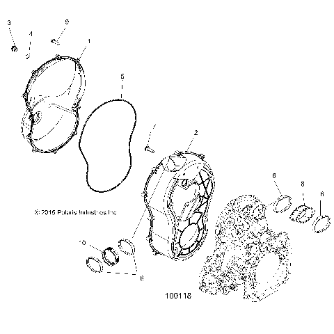 BODY, CLUTCH COVER AND BOOTS - A16SXN85A3 [100118]