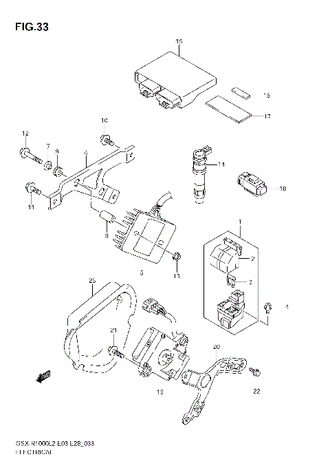 ELECTRICAL (GSX-R1000 L2 E03)