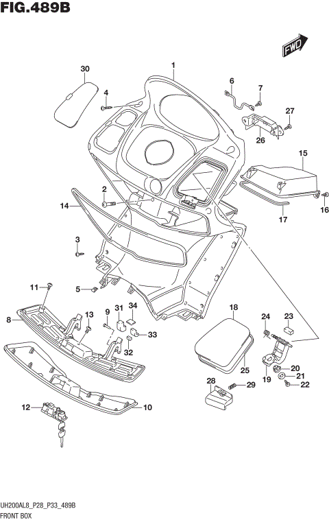 FRONT BOX (UH200AL8 P33)