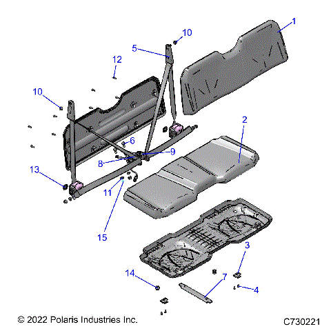 BODY, SEAT - R22MAA57B1/EB5/B9 (C730221)