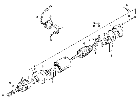 STARTER MOTOR [72805]